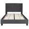 Flash Furniture Full Size Dark Gray Fabric Platform Bed & Mattress HG-BM10-46-GG - alternate 9